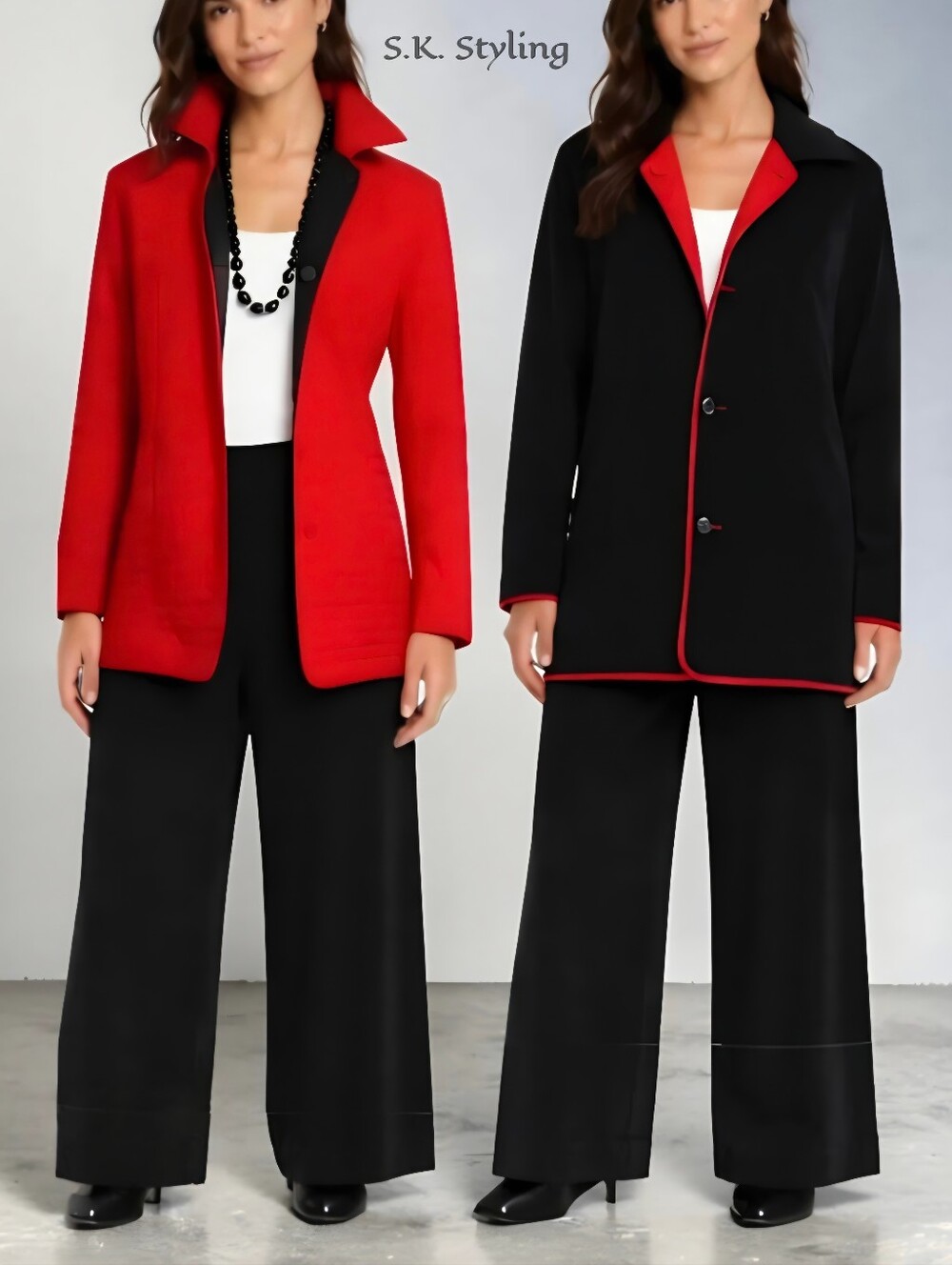 Vtg 90's Hong Kong Utex Design Reversible Quilted Jacket Red To Black Y2K size M